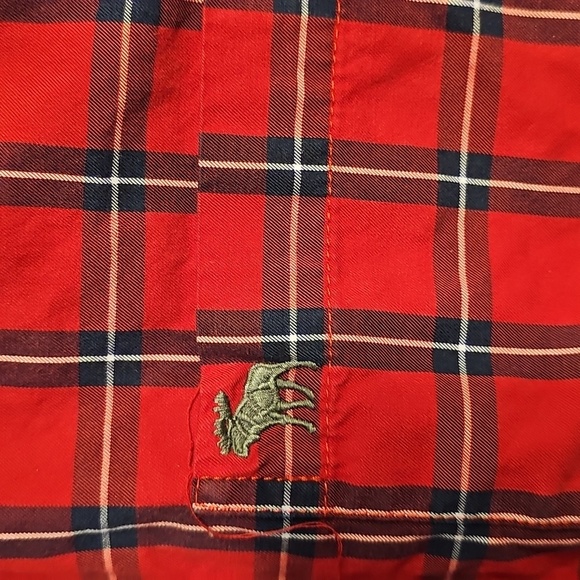 Abercrombie & Fitch Button Down Shirt Mens Multicolor Plaid Cotton Long Sleeve - Picture 3 of 5